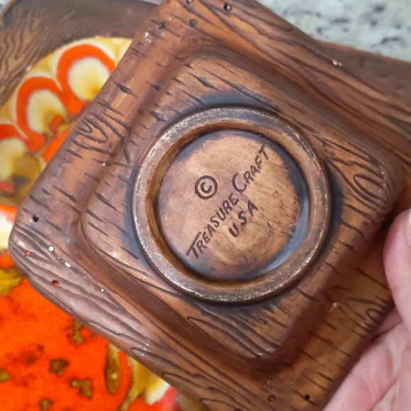 1950s kitchenware Treasure Craft tray with dip bow - Picture 4 of 6